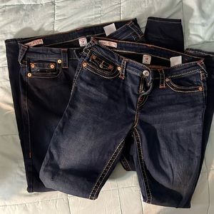 Two pair true religion jeans